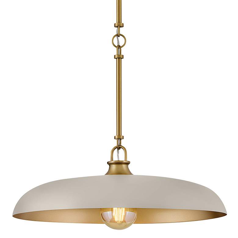 Image 3 Hinkley Sadie 18" Wide Lacquered Brass Pendant Light more views