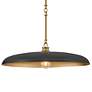 3_Hinkley Sadie 24" Wide Lacquered Brass and Black Pendant Light more views