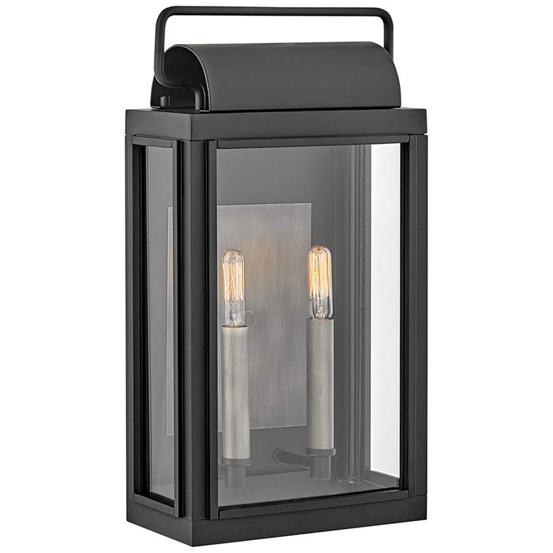 Image 2 Hinkley Sag Harbor 16 1/2 inch High Black Outdoor Wall Light