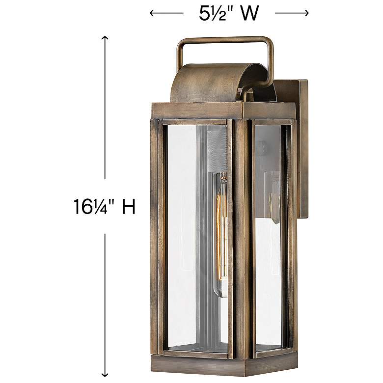 Image 4 Hinkley Sag Harbor 16 1/4" High Burnished Bronze Outdoor Wall Light more views