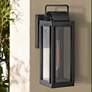 1_Hinkley Sag Harbor 16 1/4" High Rectangular Black Outdoor Wall Light