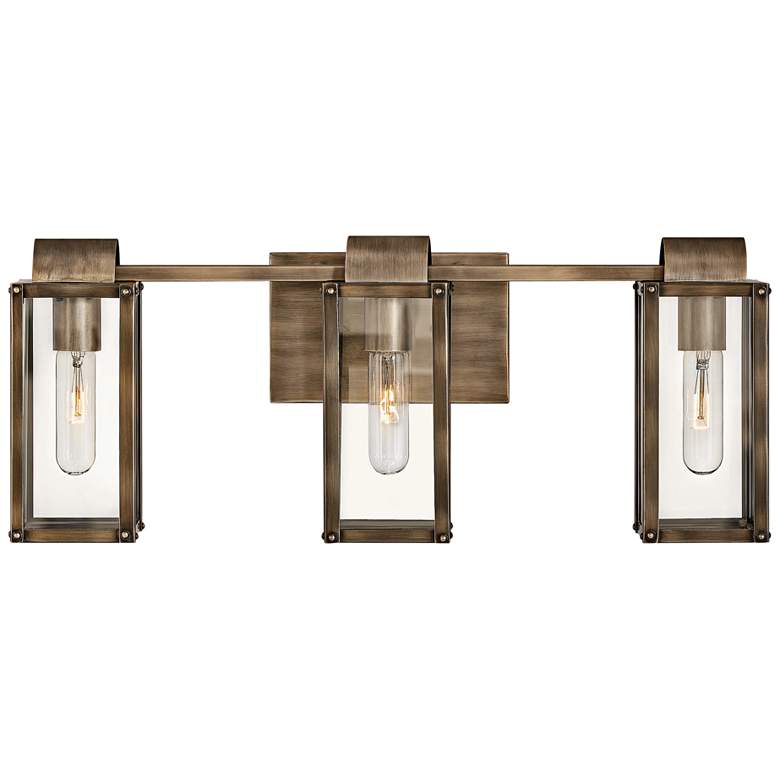 Image 1 Hinkley Sag Harbor 23"W Burnished Bronze 3-Light Bath Light