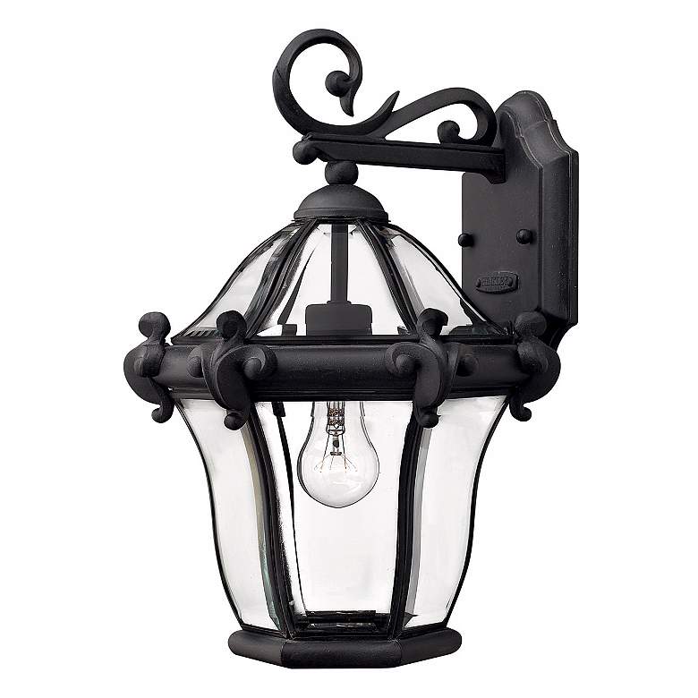 Image 1 Hinkley San Clemente 14 1/2&#8221; High Black Outdoor Wall Light