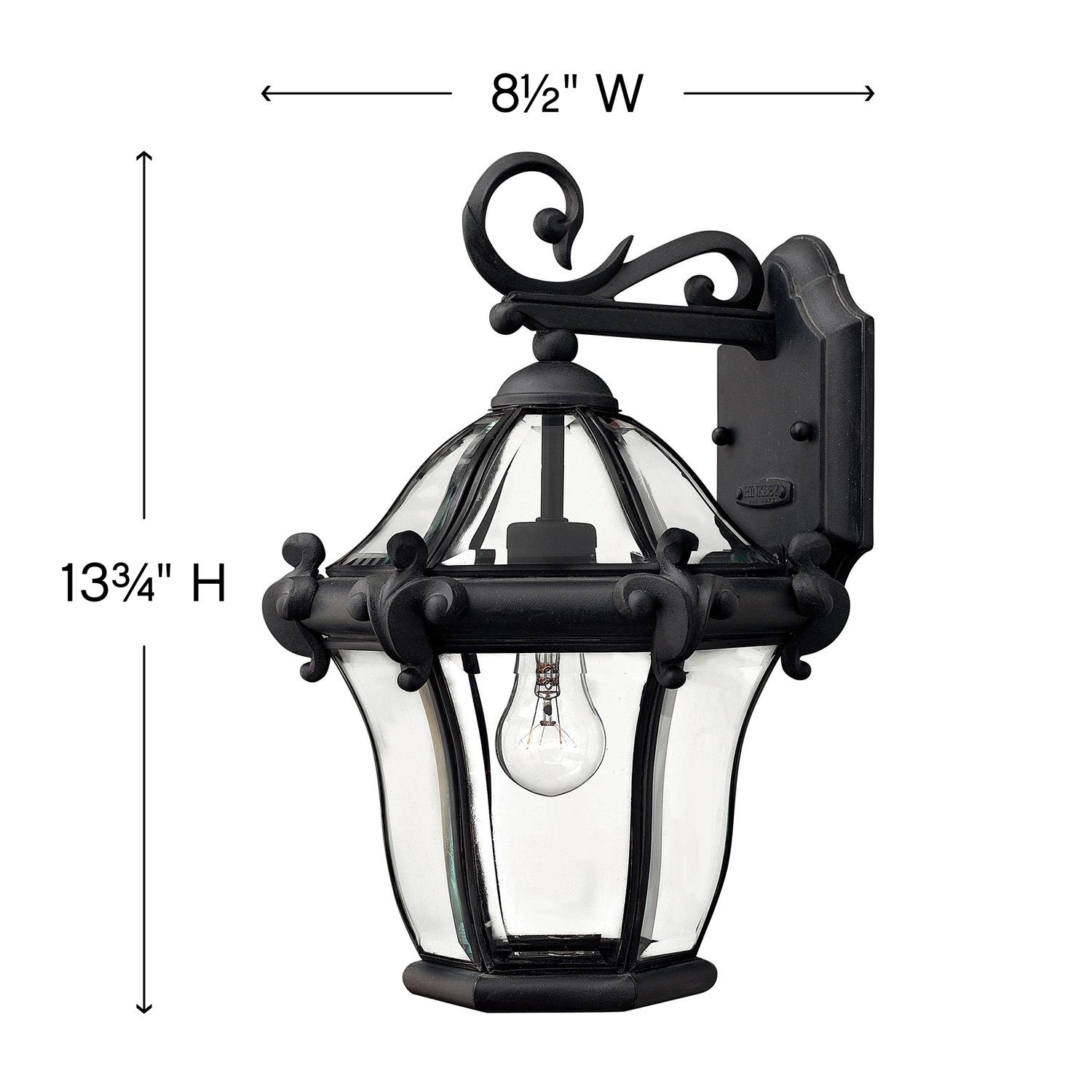 Image 4 Hinkley San Clemente 14 1/2” High Black Outdoor Wall Light more views
