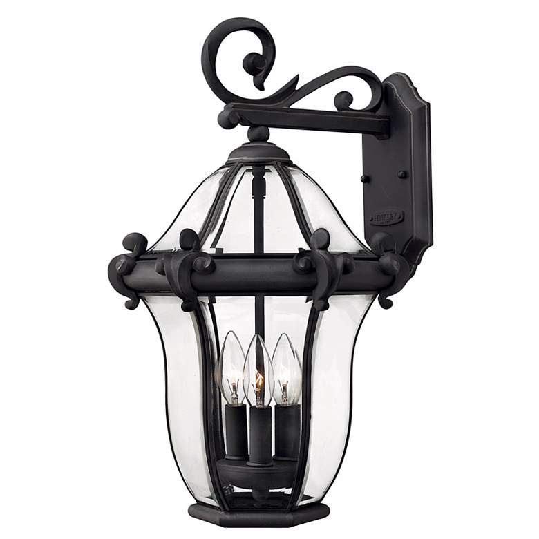 Image 1 Hinkley San Clemente 21 inch High Black Outdoor Wall Light