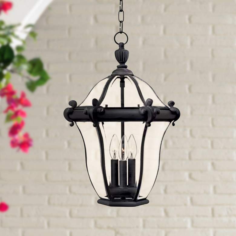 Image 1 Hinkley San Clemente 22 inch High Black Outdoor Hanging Light