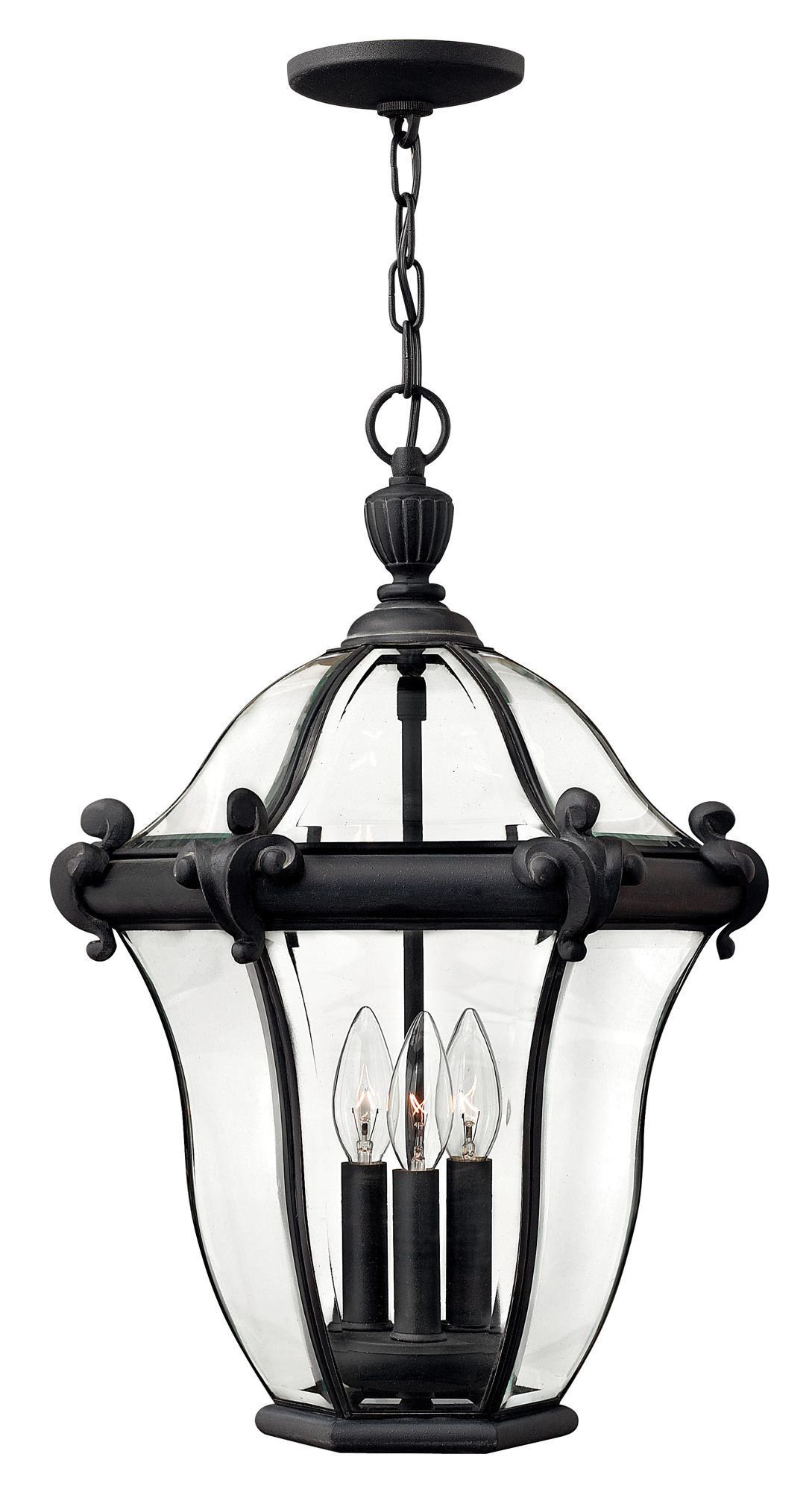 Image 3 Hinkley San Clemente 22" High Black Outdoor Hanging Light more views