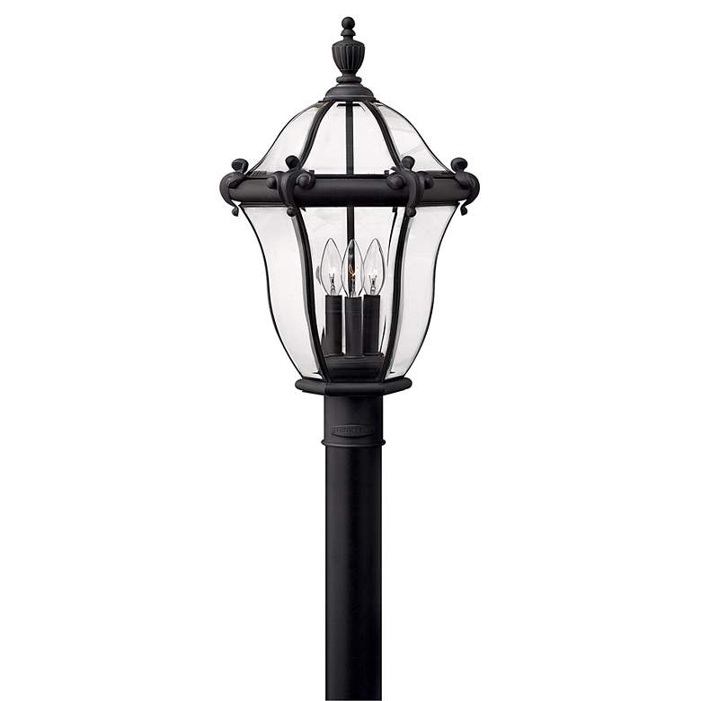 Image 1 Hinkley San Clemente 23 inch High Black Outdoor Post Light