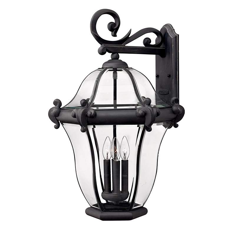 Image 1 Hinkley San Clemente 25 3/4 inch High Black Outdoor Wall Light