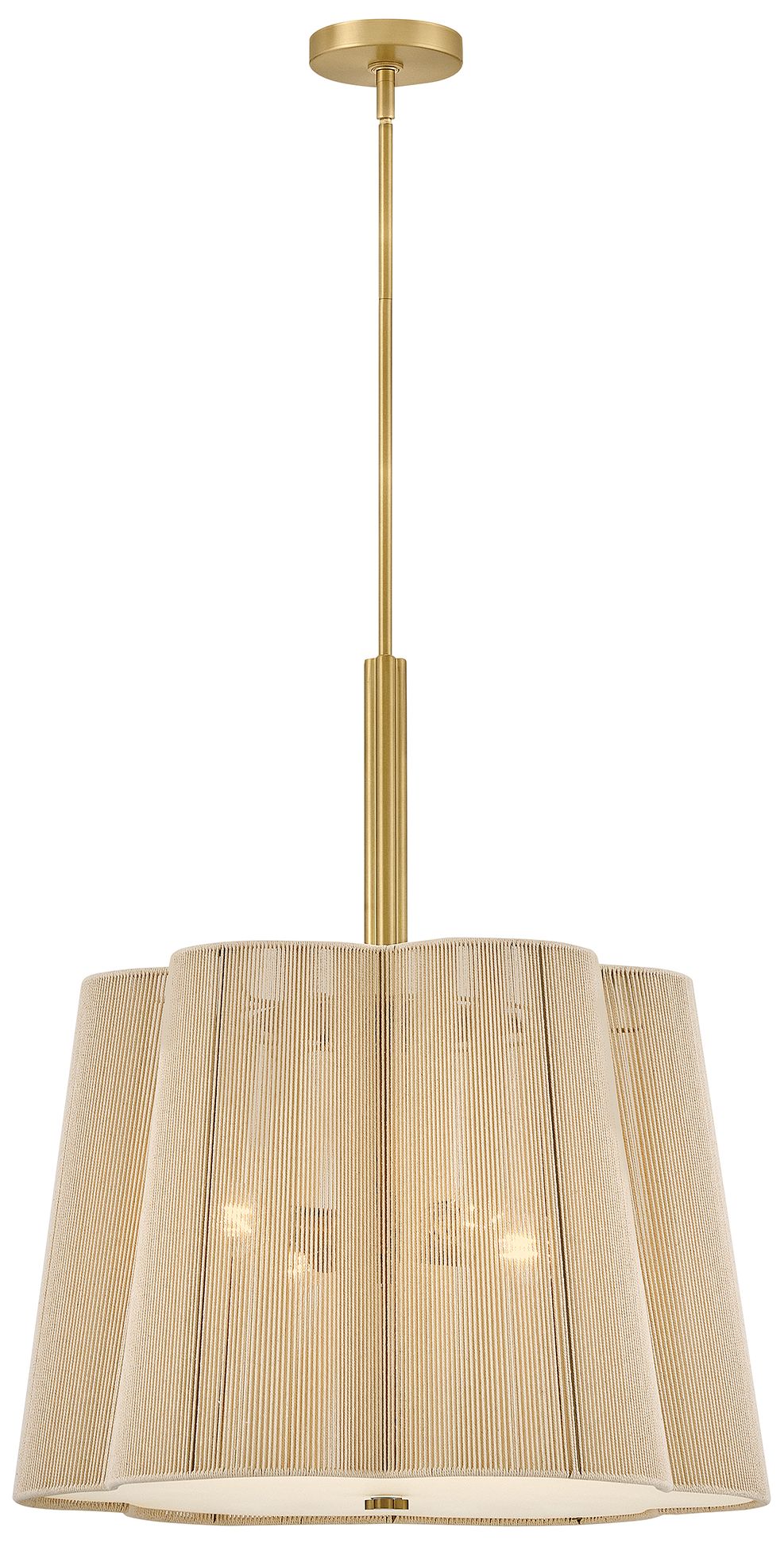 Hinkley Sasha Medium Chandelier 24" Lacquered Brass