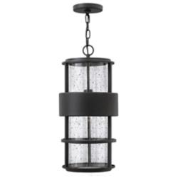 Hinkley Saturn 21 1/4" High Satin Black Outdoor Hanging Light