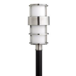 Hinkley Saturn 21 3/4" High Stainless Steel Post Mount Light