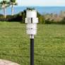 2_Hinkley Saturn 21 3/4" High Stainless Steel Post Mount Light