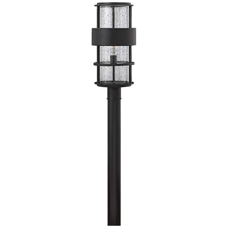 Image 1 Hinkley Saturn 21 3/4 inchH Satin Black Outdoor Post Light