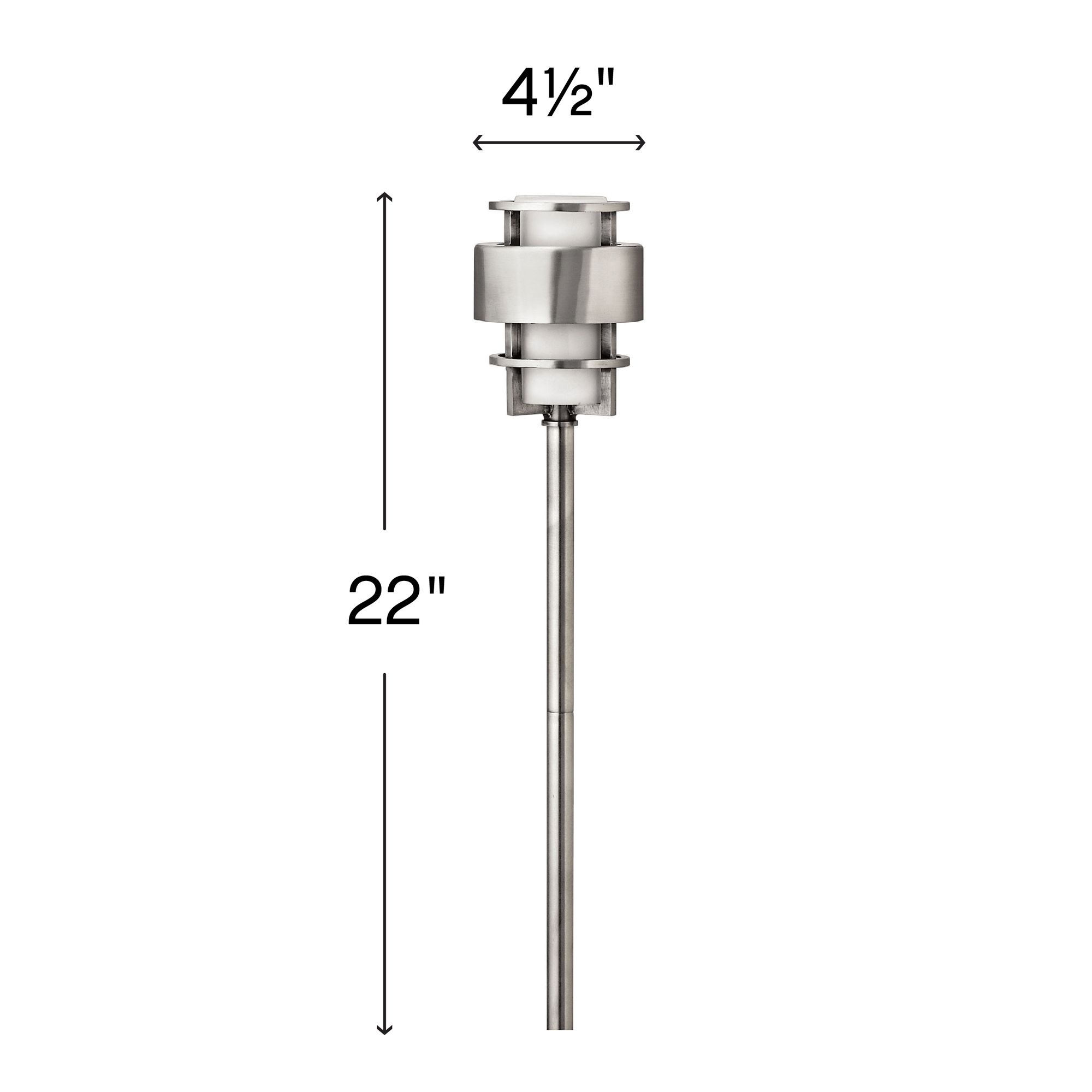 Image 4 Hinkley Saturn 22" High Low Voltage Landscape Path Light more views