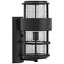 Hinkley Saturn 8" Wide Satin Black Outdoor Wall Light