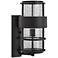 Hinkley Saturn 8" Wide Satin Black Outdoor Wall Light