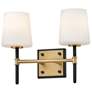 5_Hinkley Saunders 10 3/4" High Black and Brass Wall Sconce more views