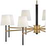 4_Hinkley Saunders 40" Wide Black and Brass 8-Light Chandelier more views