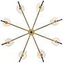 Hinkley Saunders 40" Wide Black and Brass 8-Light Chandelier