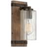 Hinkley Sawyer 11" High Sequoia Wood Finish Rustic Wall Sconce