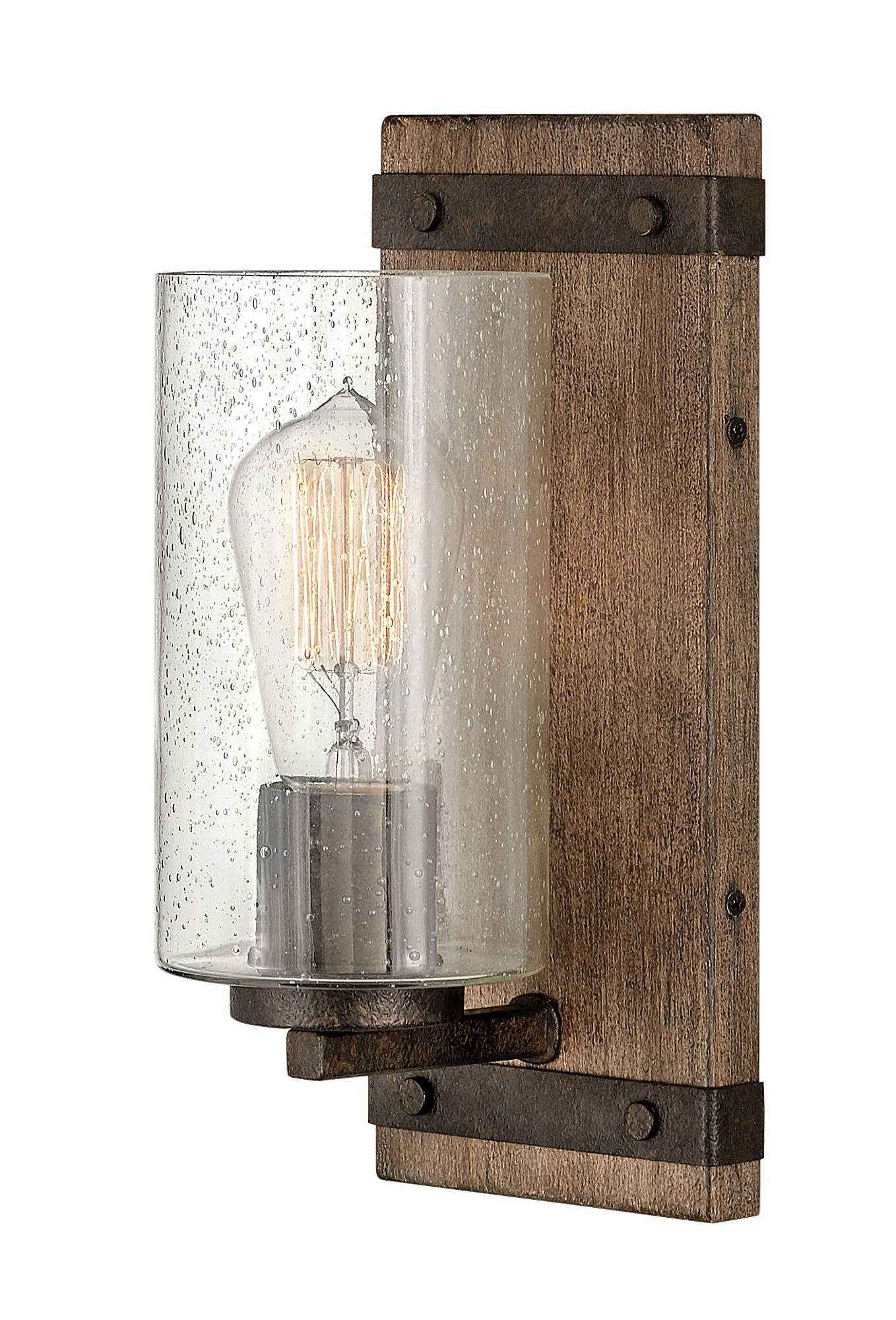 Image 7 Hinkley Sawyer 11" High Sequoia Wood Finish Rustic Wall Sconce more views