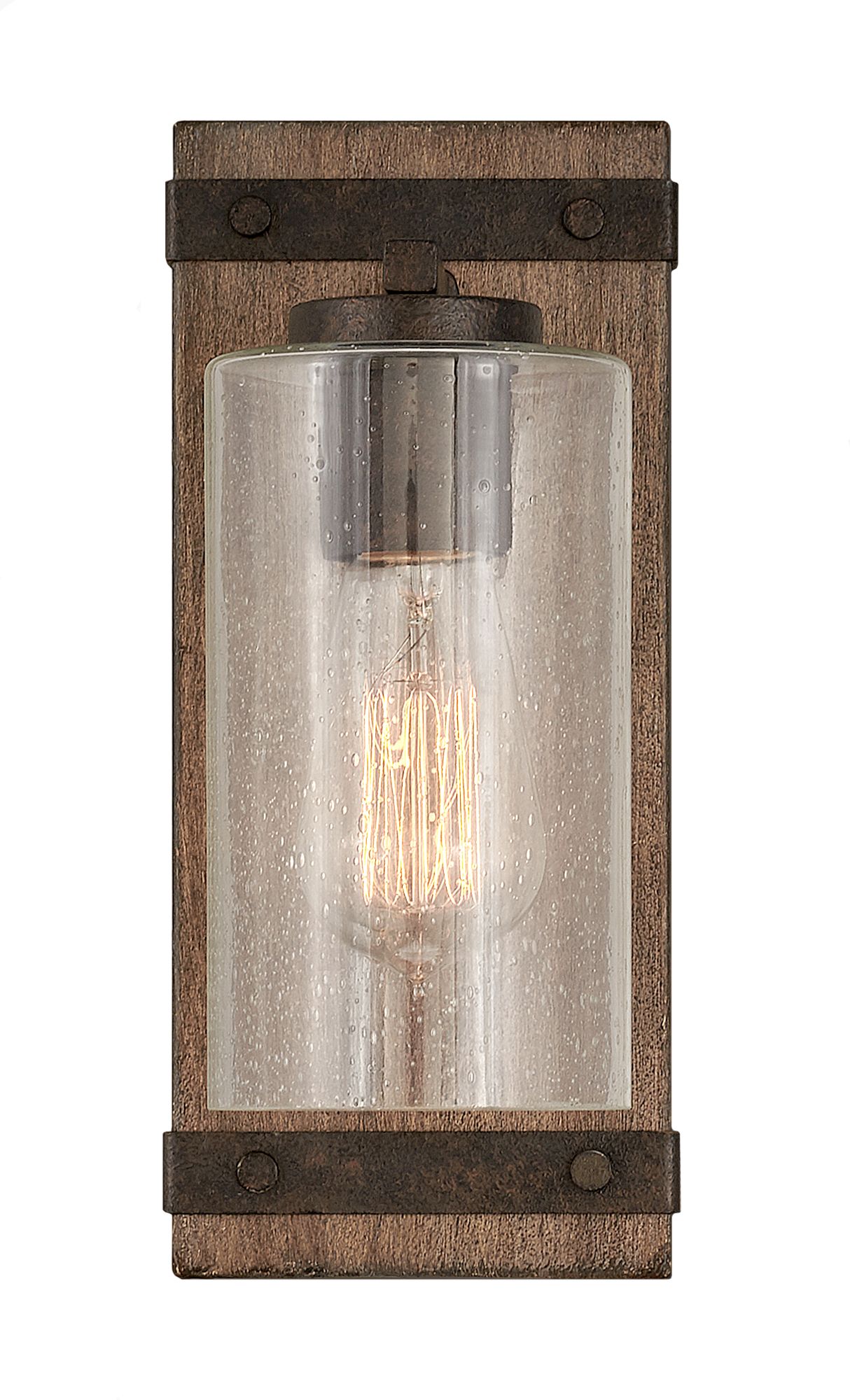 Hinkley Sawyer 11" High Sequoia Wood Finish Rustic Wall Sconce