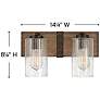 4_Hinkley Sawyer 14.25" Wide Sequoia Rustic Two Light Vanity Light more views