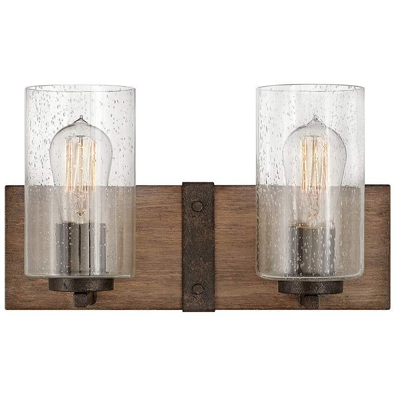 Image 6 Hinkley Sawyer 14.25" Wide Sequoia Rustic Two Light Vanity Light more views