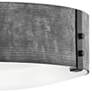 Hinkley Sawyer 15" Wide Aged Zinc Outdoor Ceiling Light