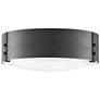 1_Hinkley Sawyer 15" Wide Black Outdoor Ceiling Light