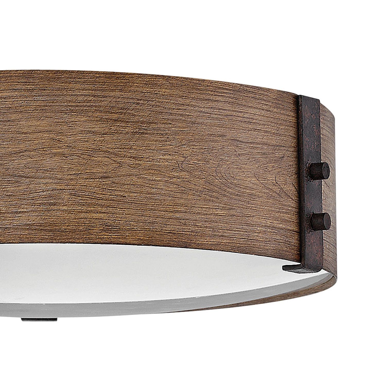 Image 3 Hinkley Sawyer 15"W Sequoia Faux Wood Outdoor Ceiling Light more views