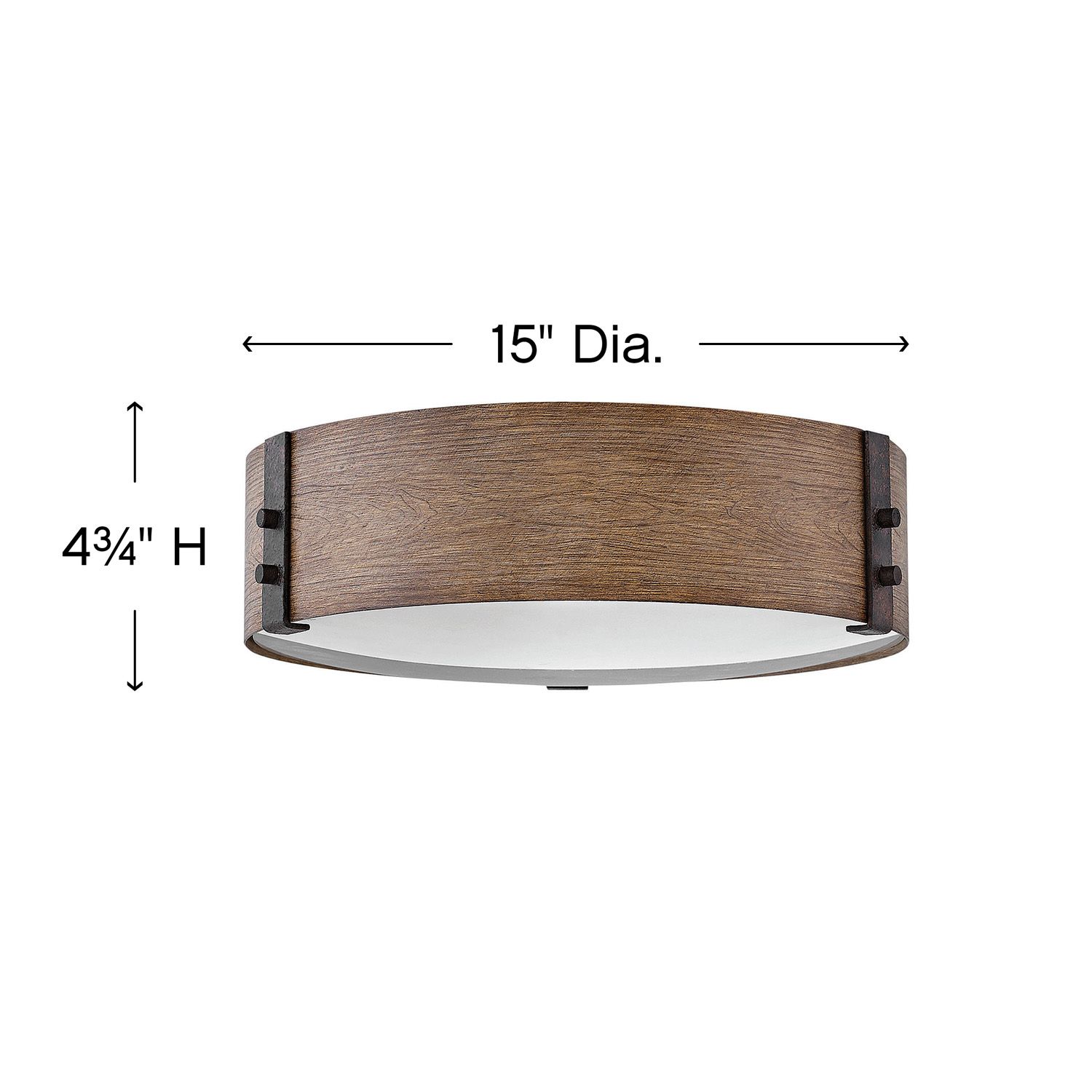 Image 4 Hinkley Sawyer 15"W Sequoia Faux Wood Outdoor Ceiling Light more views