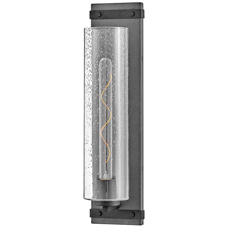 Image 4 Hinkley Sawyer 20" High Aged Zinc LED Wall Sconce more views