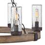 3_Hinkley Sawyer 24" Wide Sequoia 6-Light Outdoor Chandelier more views