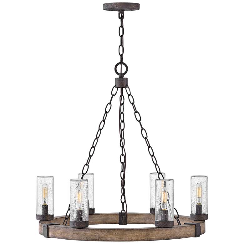 Image 4 Hinkley Sawyer 24 inch Wide Sequoia 6-Light Outdoor Chandelier more views