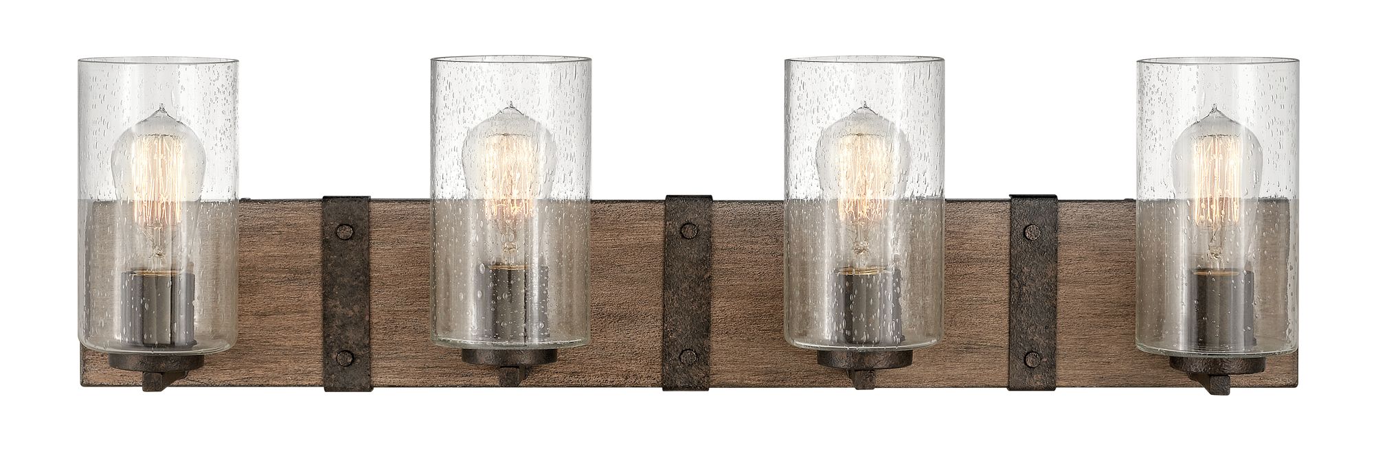 Hinkley Sawyer 30 3/4" Wide Sequoia Wood 4-Light Bath Light