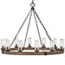 2_Hinkley Sawyer 38" Wide Single Tier 12-Light Outdoor Ring Chandelier