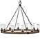 Hinkley Sawyer 38" Wide Single Tier 12-Light Outdoor Ring Chandelier