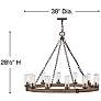 3_Hinkley Sawyer 38" Wide Single Tier 12-Light Outdoor Ring Chandelier more views