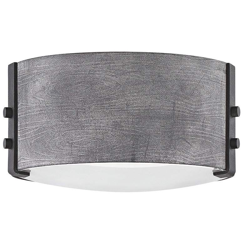 Image 1 Hinkley Sawyer 9" Wide Aged Zinc Outdoor Ceiling Light