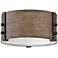 Hinkley Sawyer 9"W Sequoia Faux Wood Outdoor Ceiling Light