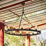 1_Hinkley Sawyer Aged Zinc 38" Open Air 12-Light Outdoor Ring Chandelier