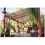 6_Hinkley Sawyer Aged Zinc 38" Open Air 12-Light Outdoor Ring Chandelier more views
