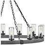 Hinkley Sawyer Aged Zinc 38" Open Air 12-Light Outdoor Ring Chandelier