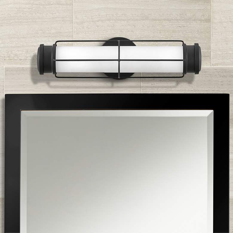 Image 1 Hinkley Saylor 17 inch Wide Black LED Bath Light