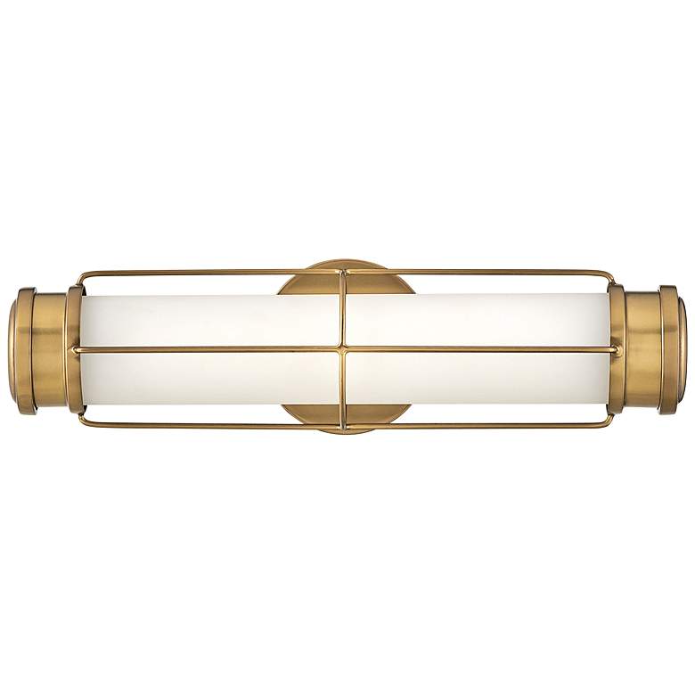 Hinkley Saylor 17 inch Wide Heritage Brass LED Bath Light