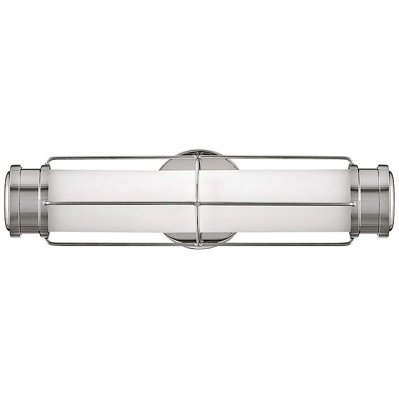 Image 1 Hinkley Saylor 17 inch Wide Modern Deco Polished Nickel LED Bath Light