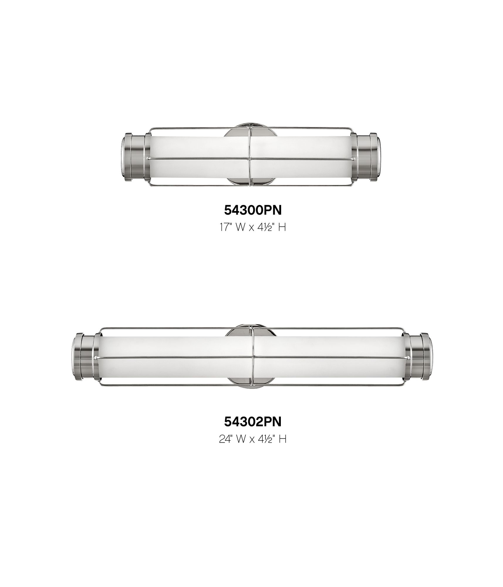 Image 5 Hinkley Saylor 17" Wide Modern Deco Polished Nickel LED Bath Light more views