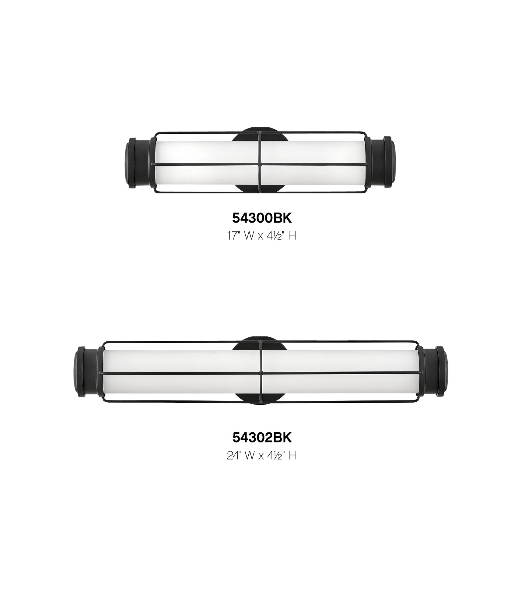 Hinkley Saylor 24" Wide Black LED Bath Light